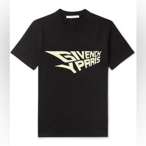 Givenchy Givenchy Paris Black and Cream Glow in the Dark Graphic Tee PTP 22”